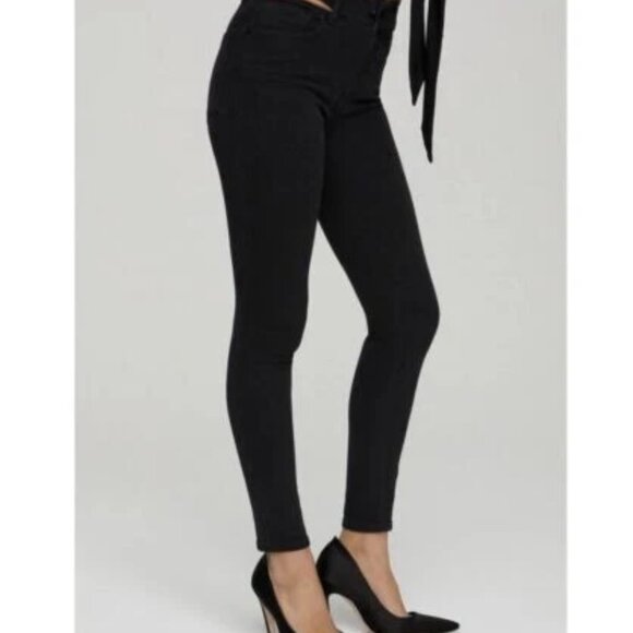 Good American Good Legs with slit waistband skinny jeans size 15 - Picture 3 of 12